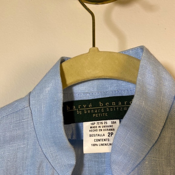 Blue Button down top - Picture 2 of 3